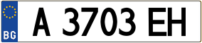 Trailer License Plate